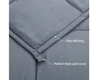 Weighted Blanket Cotton 9KG Heavy Gravity Deep Relax Adult Kid Dark Grey