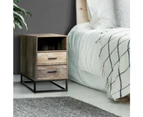 Bedside Tables Drawers Side Table Nightstand Storage Cabinet Unit Wood
