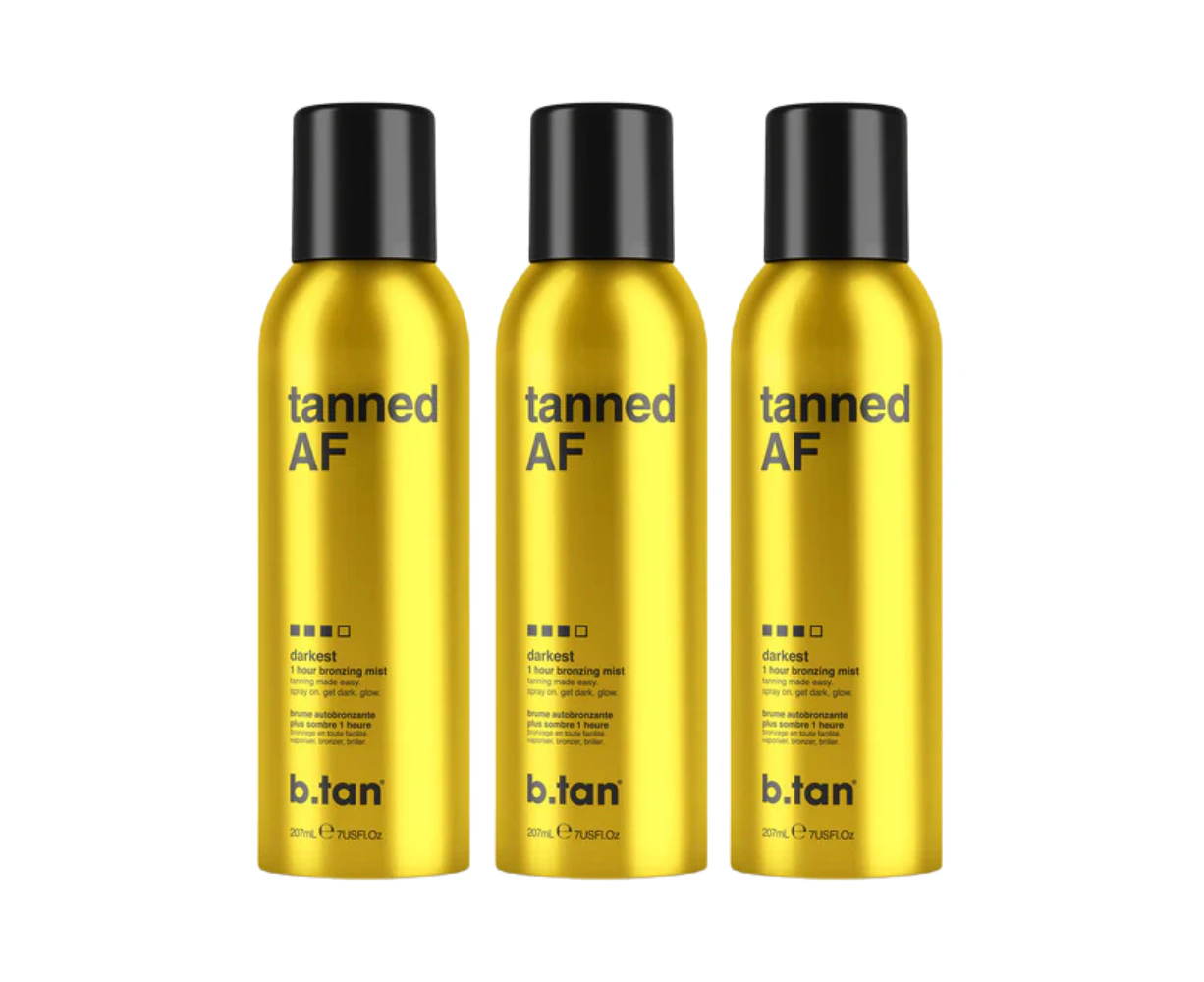 3 x b.tan tanned AF bronzing mist 200mL