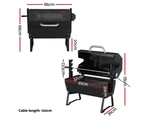 Grillz BBQ Grill Charcoal Electric Smoker Roaster