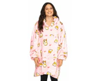 Uggo Wear Adult Corgilicious Giant Fleece Hoodie - Pink