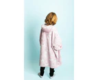Uggo Wear Kids'/Youth Llama Face Giant Hoodie - Light Pink