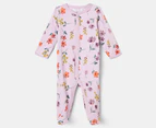 Carter's Baby Floral Snap-Up Sleep & Play One-Piece - Purple