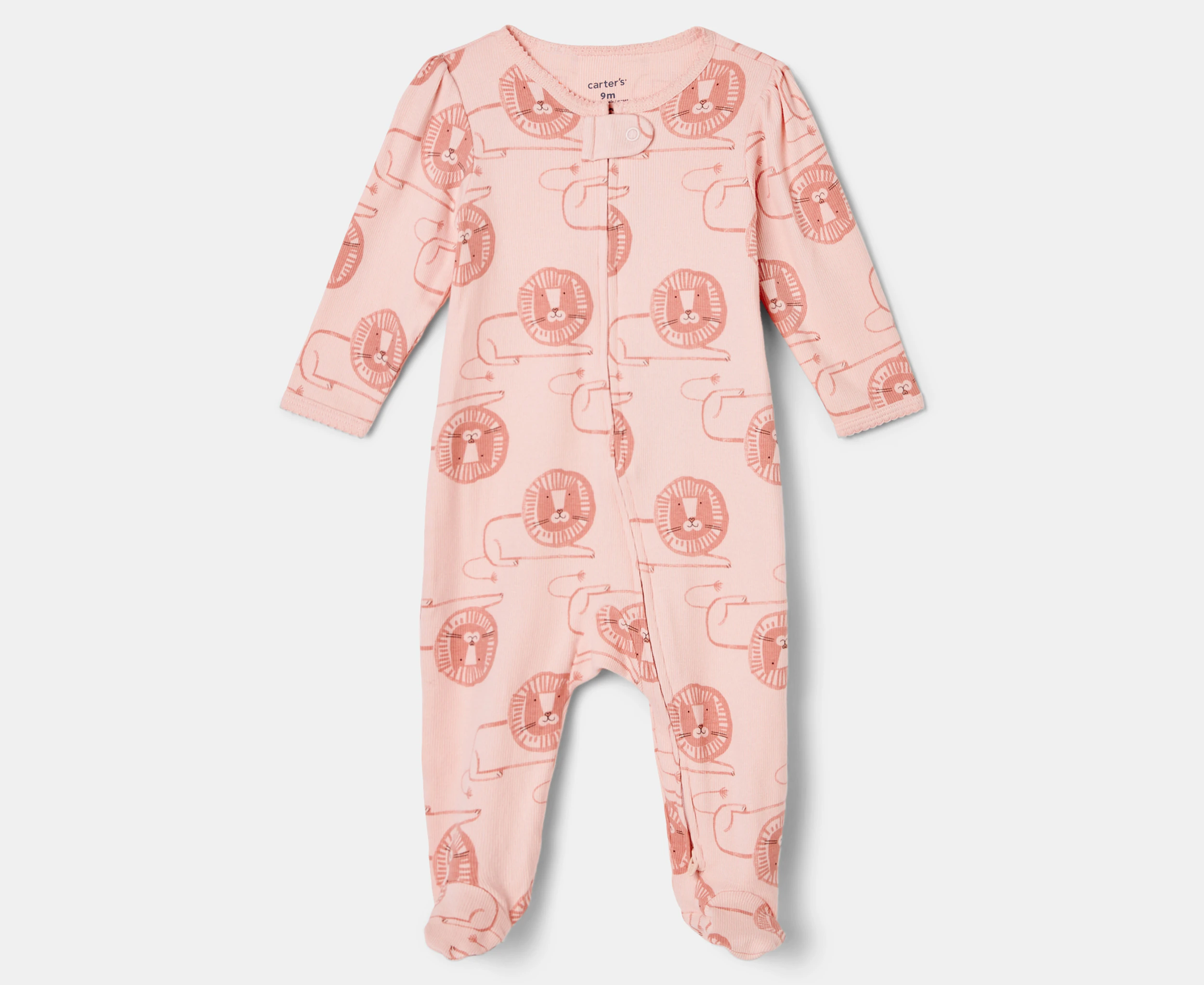 Carter's Baby Lion 2-Way Zip Sleep & Play One-Piece - Pink