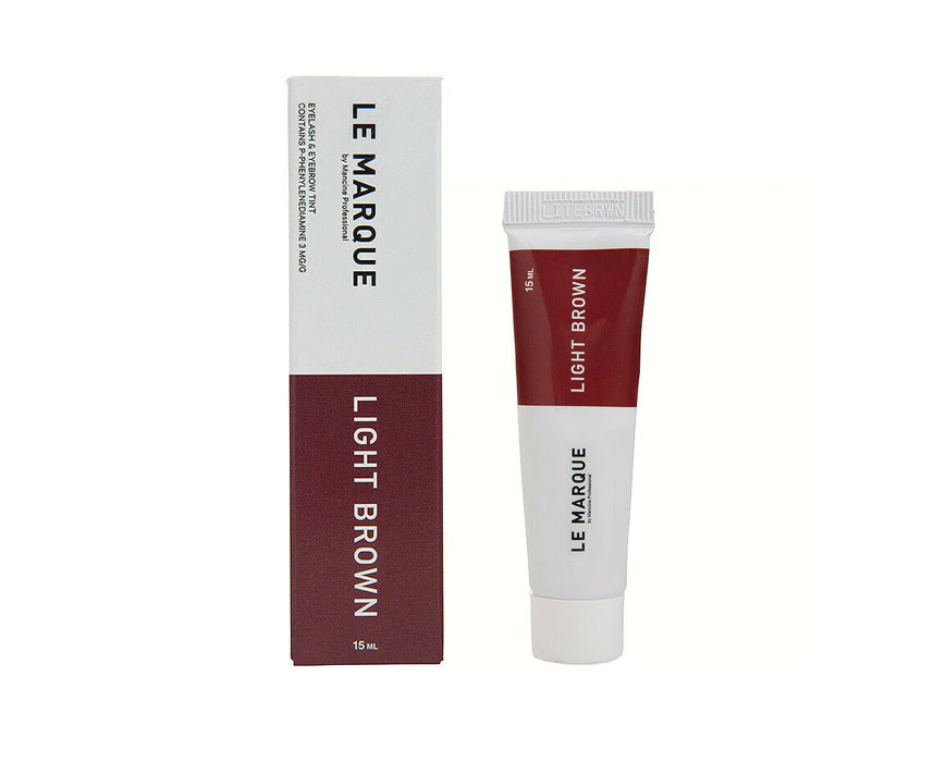 Mancine Le Marque Eyelash & Eyebrow Tint Light Brown 15ml