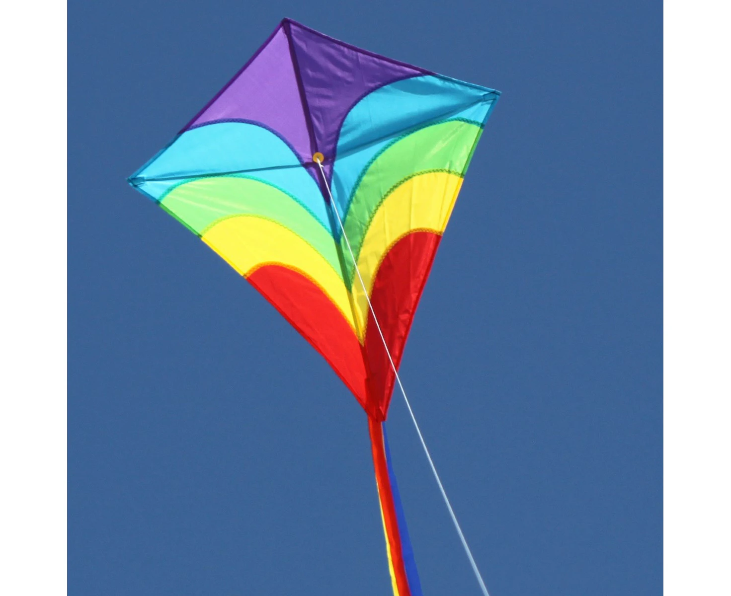 Ocean Breeze Waves Diamond Kite