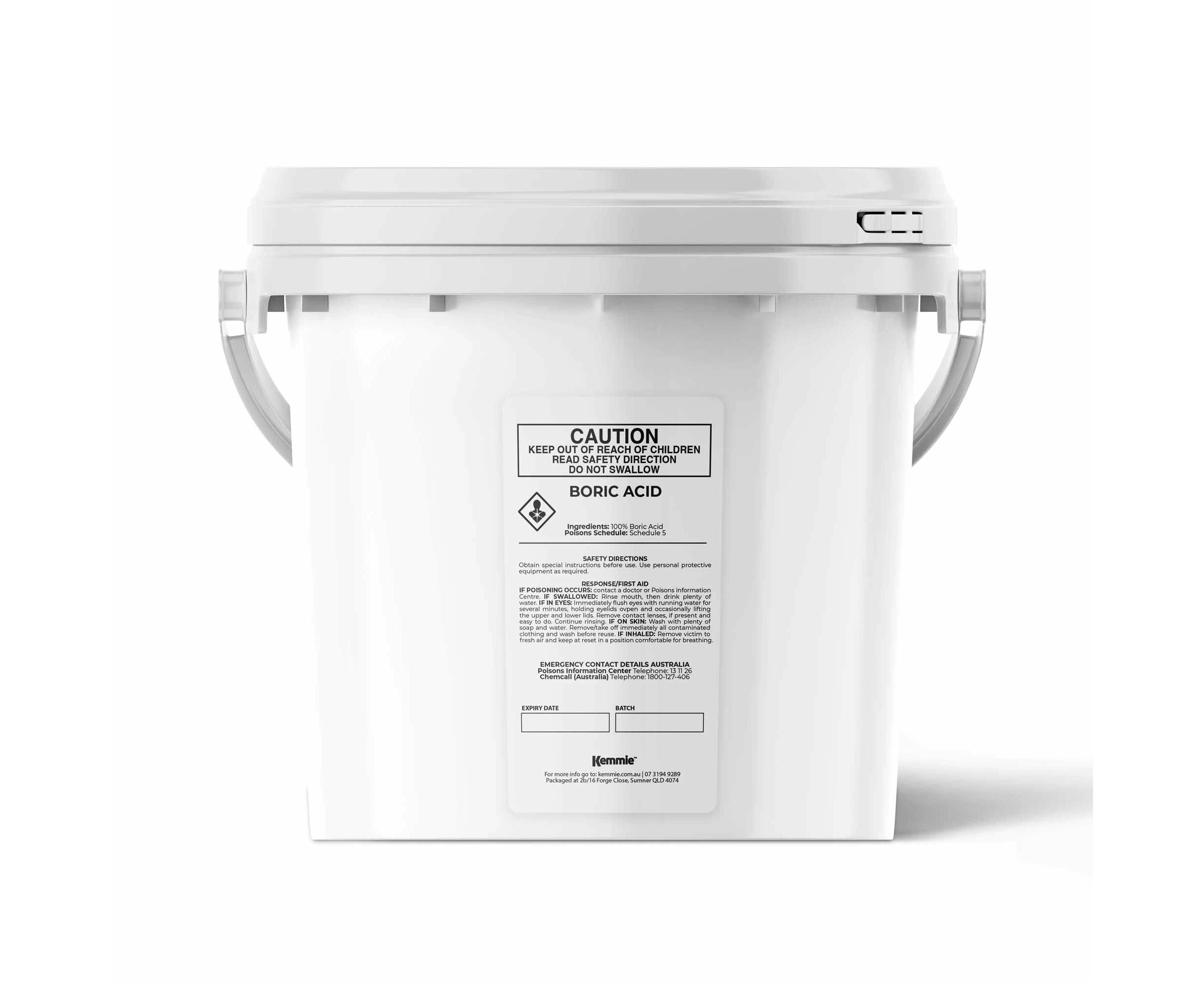 4.9Kg Boric Acid Powder Bucket 99.9% Pure Fully Soluble Granule Pest Ant Roaches