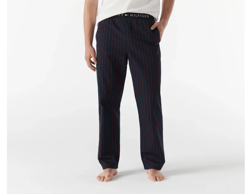 Tommy Hilfiger Men's Original Pin Stripe Woven Sleep Pants / Pyjama Pants - Desert Sky