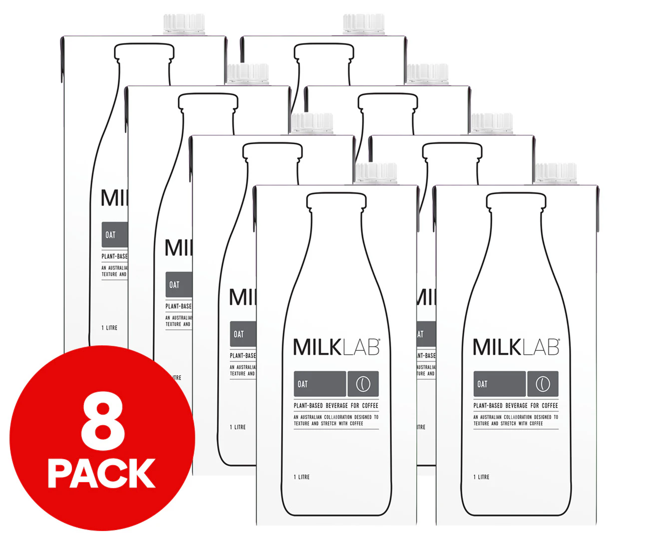 8 x MILKLAB Oat Milk 1L