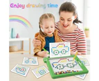 Magnetic Drawing Board Funny Montessori Kids Toy Gift Early Education Puzzle Toy - Green
