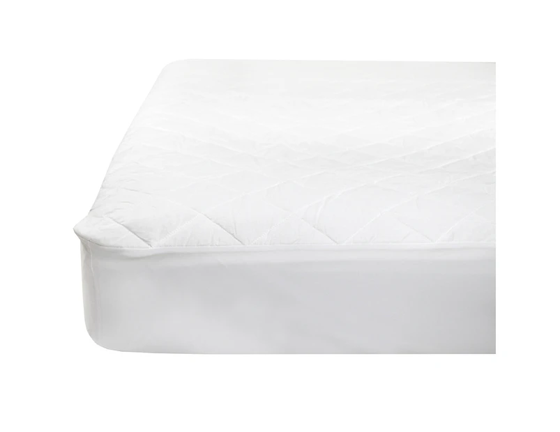 Jason Commercial Microloft Fitted Mattress Protector 200SM - White