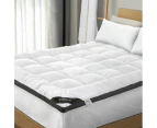 Bedra Mattress Topper Pillowtop Airflow Mesh Bed Protector Mat 5cm King Single - White
