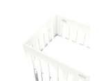 Bloom Alma Papa Compact 124.5cm Wood Baby Sleep Crib Foldable Cot Coconut White