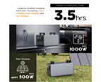 Portable Power Station A3000 3072Wh Lithium Battery MPPT Solar Generator 3x 3000W Outlets Quick Charge Outdoor Camping Emergency Backup Power LCD Display