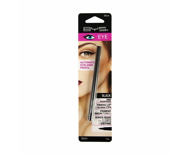 BYS Automatic 0.2g Twist Eyeliner Pencil Women Cosmetic Eye Makeup Beauty Black