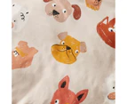 Target Loki Dog Flannelette Quilt Cover Set - Neutral