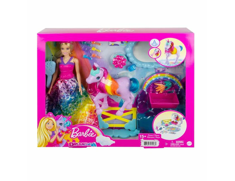 Barbie Dreamtopia Doll and Unicorn - Pink