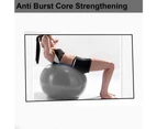 Exercise Ball for Yoga, Balance, Stability - Fitness, Pilates, Birthing, Flexible Seating-grey