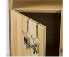 5pcs 304 Stainless Steel Cupboard Drawer Dual Hook Cabinet Hanger Towel Hooks Over Door Hooks for Clothes Hangers