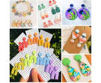 142 Pcs Polymer Clay Cutters Set Clay Earring Cutters with Earrings Accessories for Polymer Clay Jewelry Making
