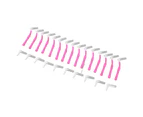 25Pcs L Shape Push Pull Interdental Brush Oral Care Teeth Whitening Dental Tooth Pick Tooth Orthodontic Cleaning Brush Pink