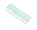 25Pcs L Shape Push Pull Interdental Brush Oral Care Teeth Whitening Dental Tooth Pick Tooth Orthodontic Cleaning Brush Green