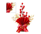 Table Lucky Tree Decoration Lifelike Exquisite Fortune Tree Ornament with Hangtag for Spring Festival Housewarming Small A