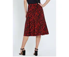 NONI B - Womens Skirts -  Riley Skirt Printed - Red