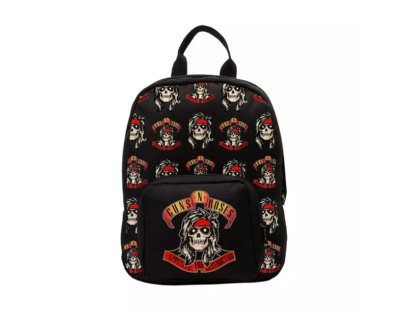 RockSax Appetite Guns N Roses Mini Backpack (Black/White/Red) - RA471