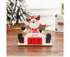 Christmas Countdown Calendar Santa Claus Snowman Elk Calendar Cartoon Advent Calendar DIY Craft for New Year Party Decor
