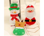 3Pcs/Set Christmas Cutlery Set Santa Claus Snowman Elk Cutlery Holder Christmas Decoration