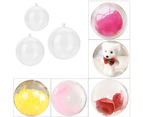 20 Pcs Clear Fillable Ornament Balls DIY Plastic Ball Christmas Decoration Tree Ball (5cm)