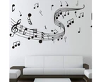 2Pcs Household Music Note Wallpaper Sticker DIY Wall Stickers for Home Decoration