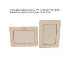 3Set DIY Wooden Picture Frame Making Kit Unfinished Solid Wood Picture Frames Wooden DIY Photo Frame for Tabletop Display Craft DIY Painting Projects