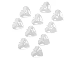5Pcs Clear Fillable Ball Transparent Heart Shape Plastic Ornaments for DIY Crafts Christmas Tree BirthdayM