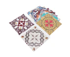10Pcs Tile Sticker 5.9x5.9in Waterproof Anti Oil Moroccan Style Thick PVC Peel and Stick Tile for Wall Stairs Kitchen