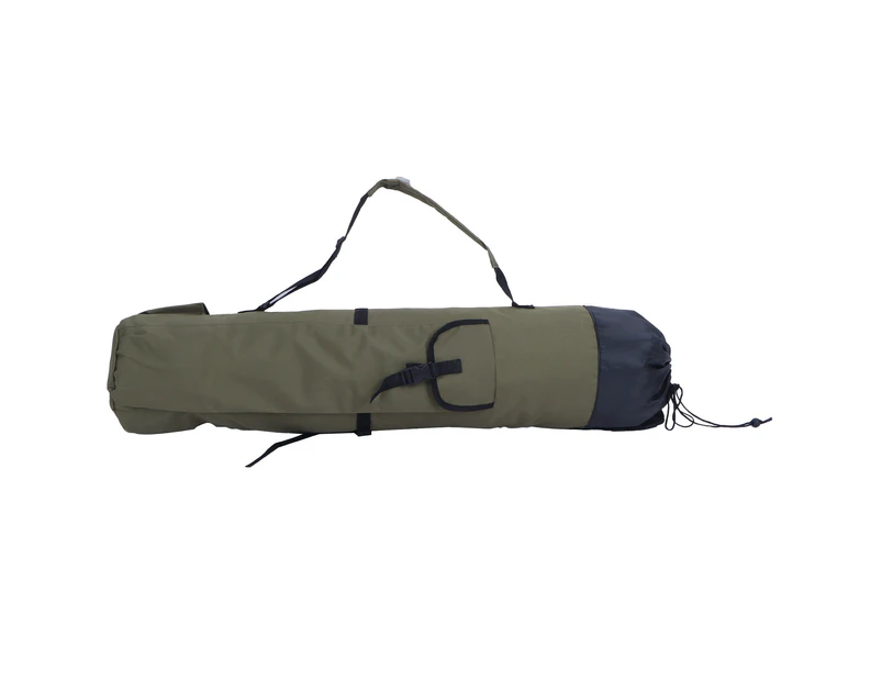 Multipurpose Fishing Bag Adjustable Folding Fishing Rod Pole Reel Lures Storage Case(Military Green )