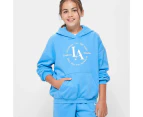 Target Fashion Fleece Print Hoodie - Blue