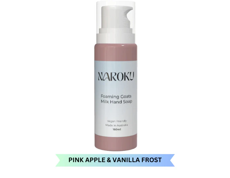 Goats Milk Foaming Hand Soap 160ml - Pink Apple & Vanilla Frost