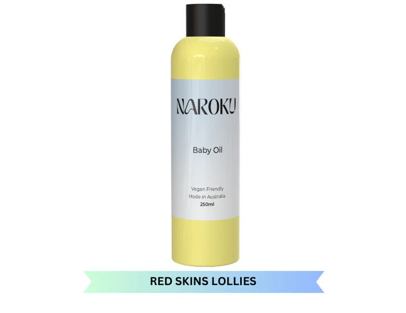 Baby Oil 250ml - Red Skins Lollies