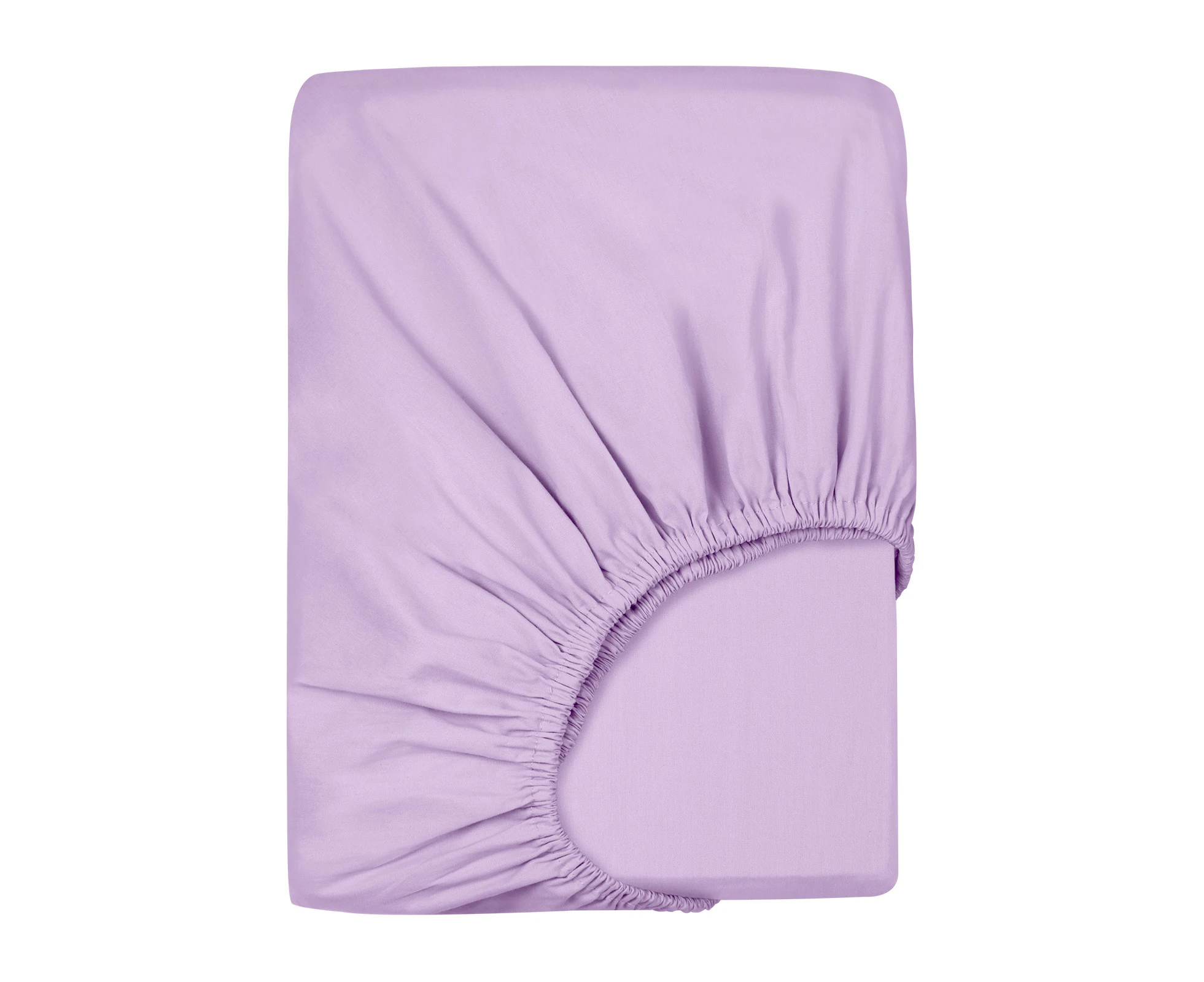 Linenova 100% Cotton Fitted Sheet 40cm Wall All Sizes - Lavender