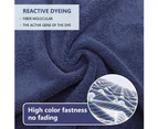 Linenova 650GSM Luxury Comfort Cotton Bath Towels Hand Towels Set 6Pcs-Navy