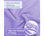Linenova 650GSM Cotton Hand Towels Face Washer Set 4Pcs-Lavender