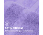 Linenova 650GSM Soft Cotton Face Washer Towel Set 6 Pieces-Lavender