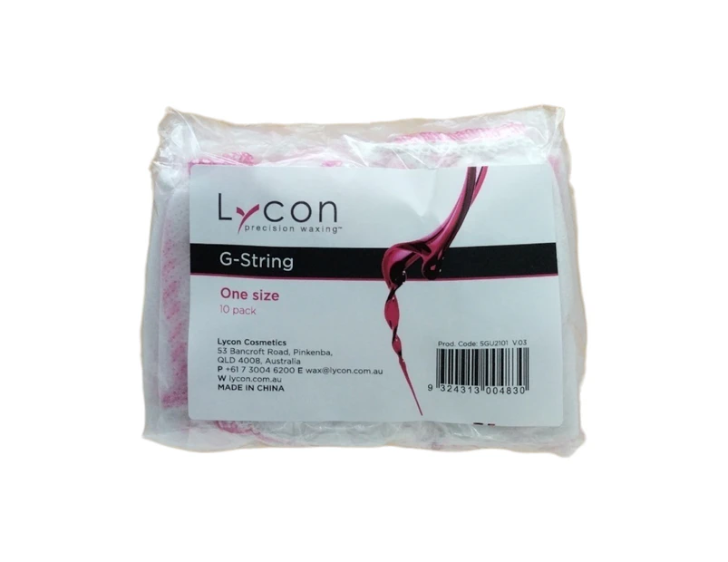 Lycon Disposable G-Strings,One Size | Non Woven,  Perfect for Intimate Waxing, Spray Tans