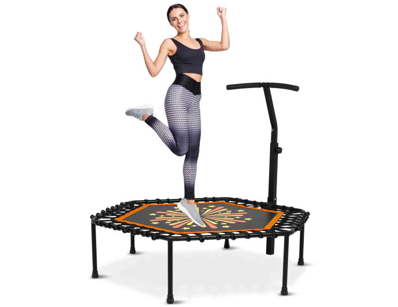 Yopower  50" Rebounder Mini Trampoline with Adjustable Height, Ideal for Rebounding Exercise and Cardio