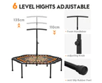 Yopower  50" Rebounder Mini Trampoline with Adjustable Height, Ideal for Rebounding Exercise and Cardio