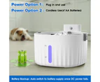 2L Automatic Water Dispenser Wireless Pet Dog Cat Drinking Bowl Fountain