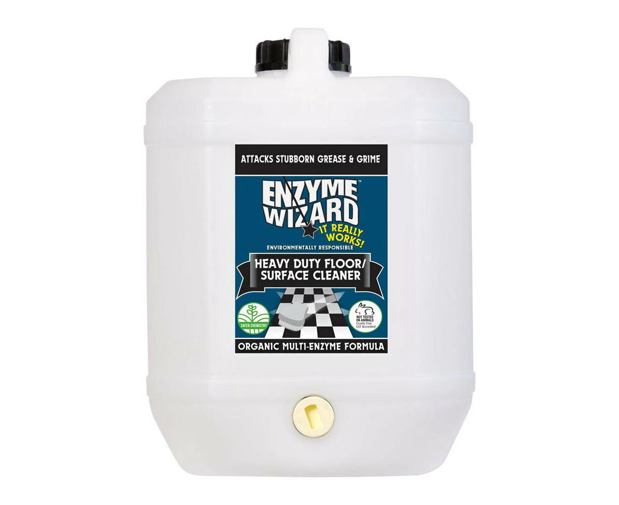 Enzyme Wizard Organic Heavy Duty Floor/Surface/Tile Grease & Grime Cleaner 10L