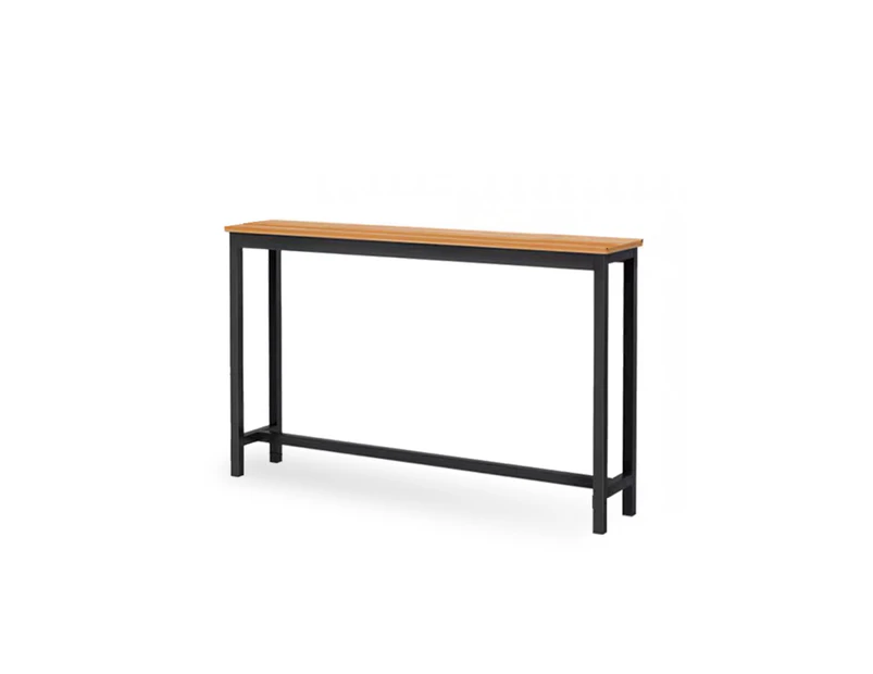 120x20x75cm Solid Wood Sofa Rack Storage Organizer Brown Black Shelf - Black